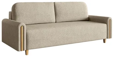 Produktbild von Selsey Majla - 3-Sitzer Schlafsofa mit wasserabweisendem Strukturgewebe und Bettkasten, Beige