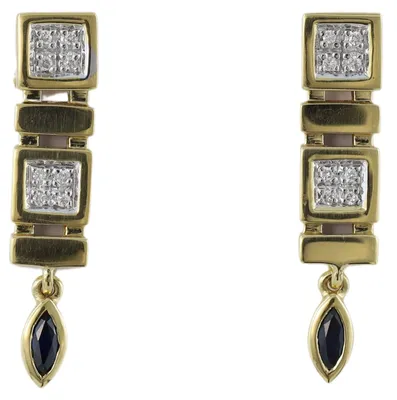 Produktbild von MIAMAR 0927866 Damen Ohrstecker 14 Karat (585) Bicolor Gold weiß