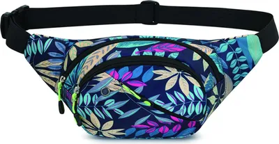Produktbild von Famanu Hüfttasche mit 4 Fächern für Outdooraktivitäten - Verstellbare Bauchtasche für Laufen und Wandern
