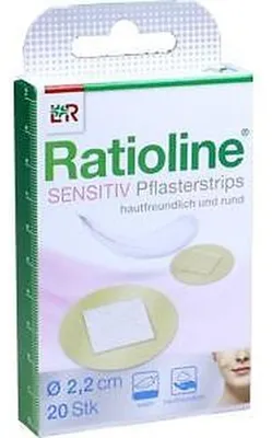 Immagine prodotto di Ratioline strisce di cerotto sensibili, 20 cerotti