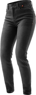 Produktbild von Rebelhorn Bronco Damen Motorrad Jeans, schwarz verwaschen, 28/30