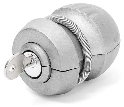 Immagine prodotto di Lucchetto per timone rimorchio - Ø 5 cm - Zinco e ottone - Argento