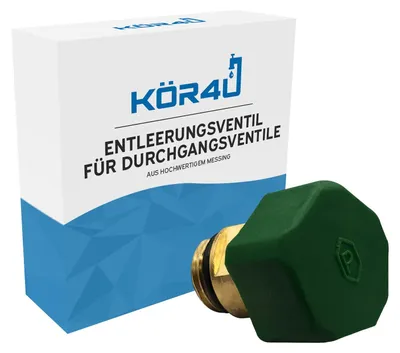 Ablaufventil für Durchgangsventile, Messing, 28 mm, mit O-Ring