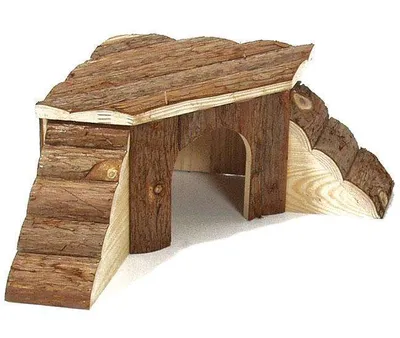 Image de Karlie Wonderland Maison naturelle Sunny Maisons pour rongeurs en bois 48x48x21cm