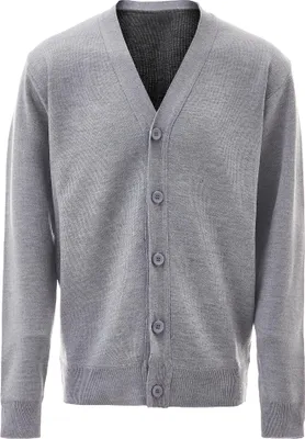 Produktbild von NOWLES herren strickjacke - hellgrau melange, L/XL
