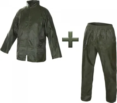 Immagine prodotto di tuta antipioggia 2 pezzi in nylon verde 3XL