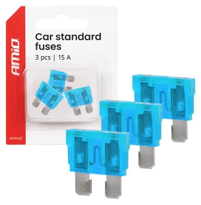 Obrázok produktu pre Autopoistky ploché standard 3 ks 15A AMIO-05106