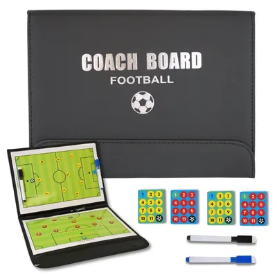 Produktbild von Taktiktafel Fußball Taktikboard Magnettafel - Magnetisch - 44 Magnetchips - 2 Filzstifte