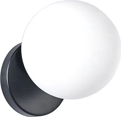 Produktbild von tooLight Wandlampe App949-1W Kugel Schwarz 1-Lichtquelle E27 15X15X15Cm