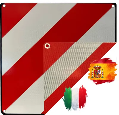 Produktbild von IWH Warntafel 2in1, 500 x 500 mm, weiß / rot