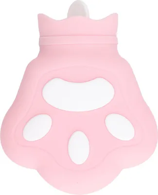 Produktbild von Bärentatzen-Wärmbeutel, niedliche Silikon-Wärmflasche aus Silikon für die Mikrowelle, zur Linderung von Beschwerden, Rosa