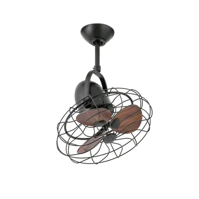 Produktbild von Deckenventilator Keiki Braun 43 cm mit Wandschalter