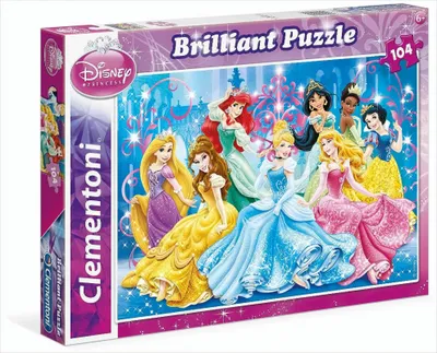 Produktbild von Puzzle blyszczace Ksiezniczki 104