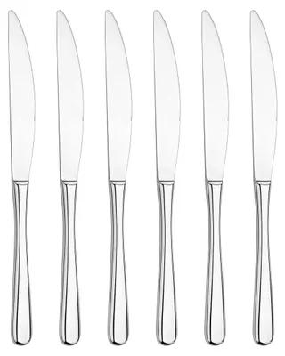 Produktbild von Tafelmesser Set 6 Stück LUI Edelstahl 18/10 silbern - Verlo