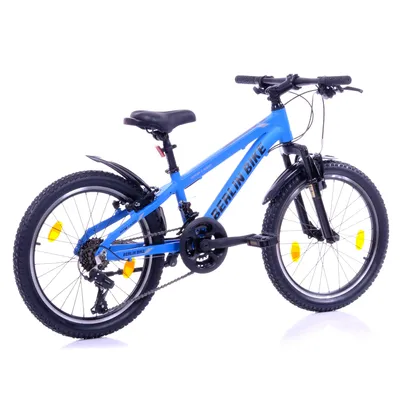 Produktbild von BERLIN BIKE MTB 1 KID - 20 Zoll Hardtail-Mountainbike, 21 Gang Shimano FD-TZ500/RD-TY200D Schaltwerk, Aluminiumrahmen, Kinderfahrrad, Blau
