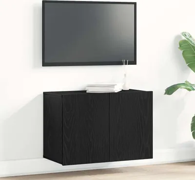 Produktbild von Möbel TV-Schrank Schwarze Eiche 60 x 30 x 41 cm Holzwerkstoff - Nachttische & -schränke 862194
