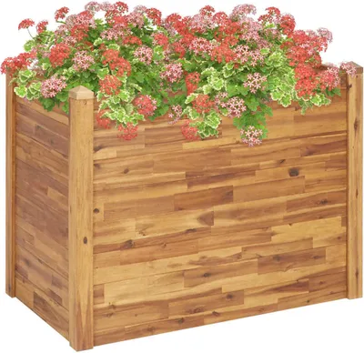 Produktbild von Garten-Hochbeet 110 x 60 x 84 cm Massivholz Akazie