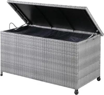 Produktbild von Gartenbox aus Metall - 122x56x61CM - Grau