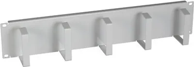 Produktbild von EFB-Elektronik 48,30cm (19") 2HE Kabelführungspanel, 5 Bügel, Stahl RAL9005 Hersteller: EFB Elektronik (699998NTS)