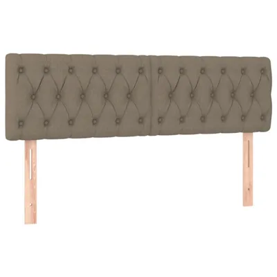 Produktbild von vidaXL Kopfteile Taupe 144x7x78/88 cm Stoff