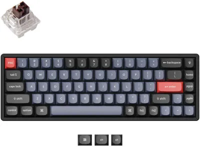 Immagine prodotto di Keychron K6 Pro QMK/VIA Tastiera meccanica senza fili, QWERTY US, LED RGB, marrone Keychron K Pro K6P-J3