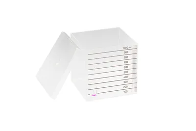 Immagine prodotto di Wissner® aktiv lernen Giocattolo educativo cubo da litro con coperchio, volume volume lunghezza bordo RE-Plastic®