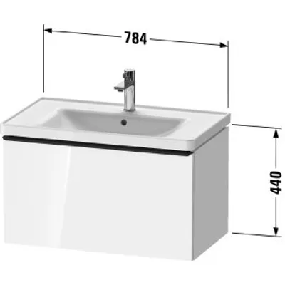 Produktbild von Duravit DE42550BD550000 DN WTU WH 784x452x440 Az 1 Ei