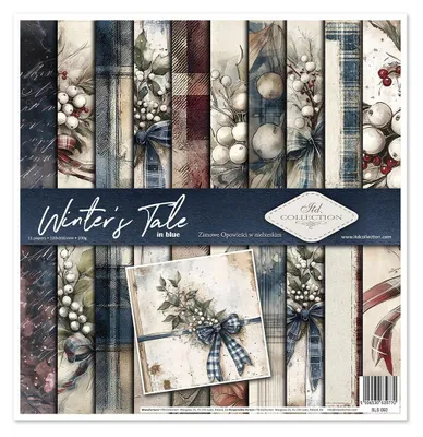 Zdjęcie produktu dla Zestaw papierów do scrapbookingu 30x30 - Winter's Tale in blue