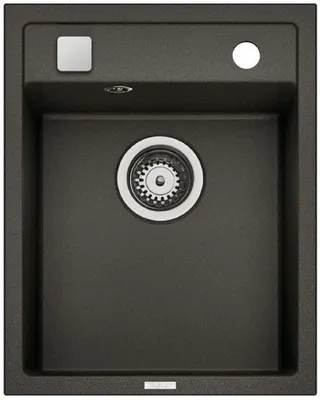 Produktbild von NABER Spüle ANGOLA 40 in METALLICO mit Drehexcenterbedienung / Cin-Nagranit / Granitspüle