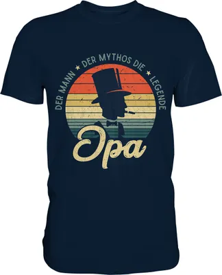 Produktbild von Opa die Legende Herren Premium T-Shirt – Navy / XL