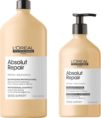 Immagine prodotto di Loreal Absolut Repair Shampoo 1500ml NUOVO + Loreal Absolut Repair Conditioner 750ml NUOVO