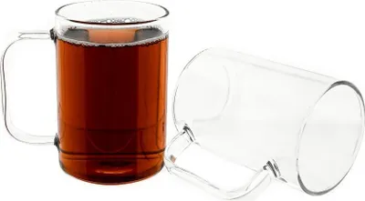 Produktbild von 6er Gläser-Set mit Henkel für Tee, Kaffee Transparent Trinkgläser 270 ml