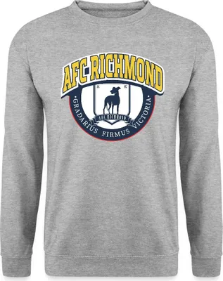 Produktbild von Spreadshirt Ted Lasso AFC Richmond Logo Uni Pullover, M, Weißgrau meliert