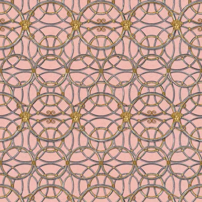 Produktbild von Profhome 370496-GU Barock Vliestapete Ornament schimmernd silber gold rosa 7,035 m2