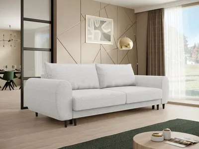 Produktbild von BEAUTYSOFA | Modernes Sofa CORTEZ - Couch mit Schlaffunktion & Bettkasten - Hellbeige