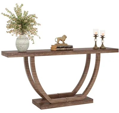 Zdjęcie produktu dla Stolik konsolowy HOGA-NY056, 30 x 140 x 80 cm, brązowy