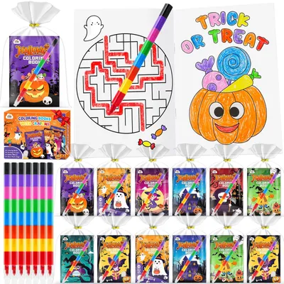 Produktbild von Mini-Malbücher für Halloween, Set mit 24 Stück