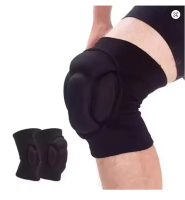 Produktbild von 1 Paar Knieschoner Sport-Knieschoner Anti-Kollisions-Knieschoner mit verdicktem Schaumstoff, Stütze, L