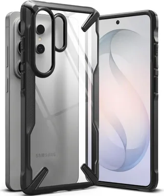 Produktbild von Handyhülle für Galaxy S26 Ultra, Ringke Fusion X, Transparent mit Schwarzen Rahmen