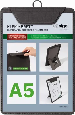 Immagine prodotto di sigel KB111 sigel cartellina portamenu, DIN A5, antracite
