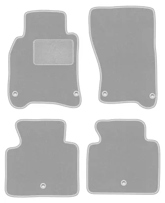 Produktbild von Fußmatten Automatten Velours Grau für Infiniti M Hybrid 2010- Set 4-tlg