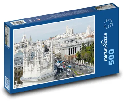 Produktbild von Puzzle 500 Panorama von Madrid, Spanien - martinpuzzle
