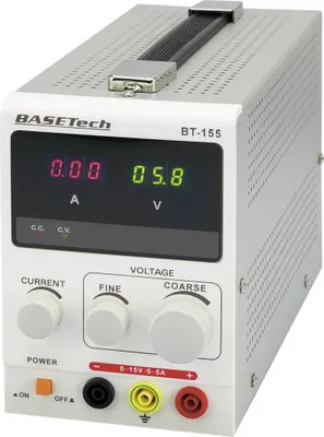 Produktbild von Basetech BT-155 Labornetzgerät, einstellbar 0 - 15 V/DC 0 - 5 A 75 W Anzahl Ausgänge 1 x