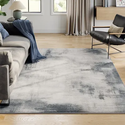 Obrázek produktu pro SONGMICS HOME Koberec, 160 x 230 cm, koberec do obývacího pokoje, protiskluzový koberec, moderní abstraktní styl, do obývacího pokoje, kuchyně, předsíně, jídelny