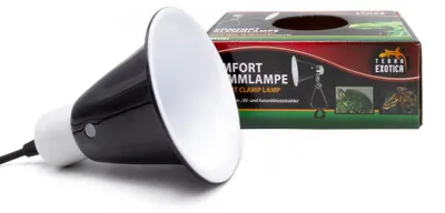 Produktbild von Comfort Klemmlampe Mini 14 cm – Terrarien Lampenhalter mit Klemmhalterung