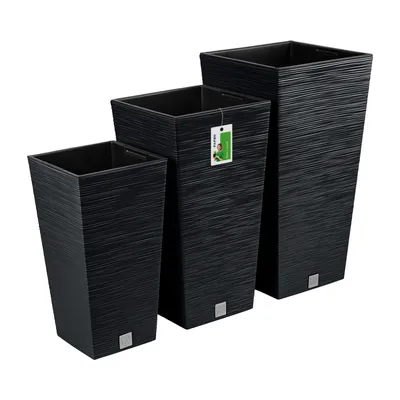 Produktbild von Blumentopf Pflanzkübel FURU Square Balkonkasten Blumenkübel Anthrazit