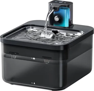 Produktbild von Kat-Wasserstation - Selbstbedienungswassererfogger für Katzen und Hunde - Hunde- und Katzen Wasserstation