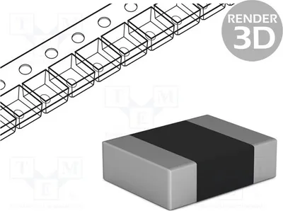 Produktbild von 5x Kondensator: Tantal 100uF Geh: B 6,3VDC SMD 1411 ±10% T491B107K006AT Tantal-Ko