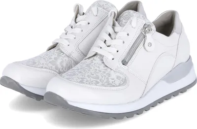 Obrázek produktu pro Lugina Porto - White / Silver Leather/Synthetic Velikost: 38 Normal