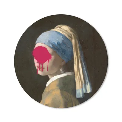 Produktbild von MuchoWow® Mauspad Mousepad Mädchen mit Perlenohrring - Vermeer - Kunst 30x30 cm - Mousepads - Maus Mat - Pad - Mausunterlage - Tischunterlage - Schreibtischmatten